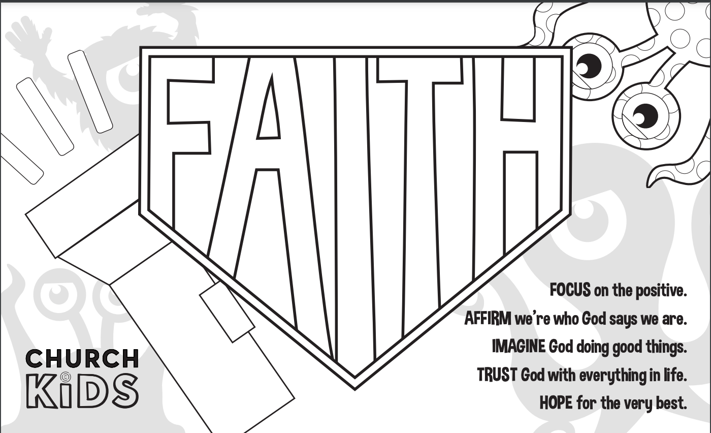 Shield Of Faith Coloring Page